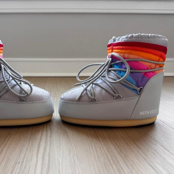 NEW Moon Boot Icon Low Rainbow Boots - Size EU 36/38 - Picture 4 of 12